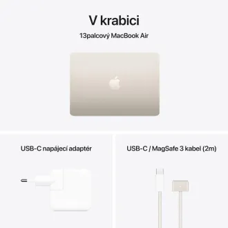 Apple MacBook Air 13"/M4/13,6"/2560x1664/16GB/256GB SSD/M4/Sequoia/Starlight/1R Apple MacBook Air 13"/M4/13,6"/2560x1664/16GB/256GB SSD/M4/Sequoia/Starlight/1R