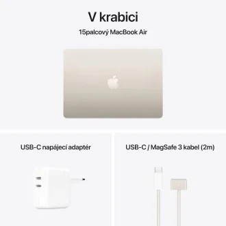 Apple MacBook Air 15"/M4/15,3"/2880x1864/24GB/512GB SSD/M4/Sequoia/Starlight/1R Apple MacBook Air 15"/M4/15,3"/2880x1864/24GB/512GB SSD/M4/Sequoia/Starlight/1R