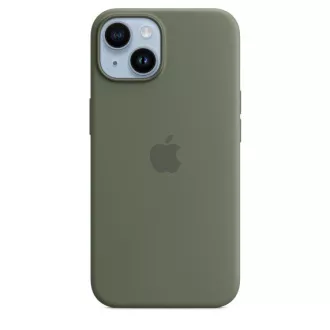iPhone 14+ Silicone Case with MagSafe - Olive