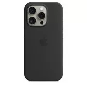 iPhone 15 Pre Silicone Case with MS - Black