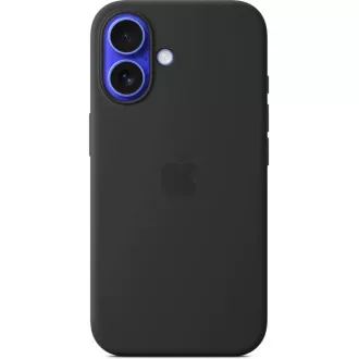 iPhone 16 Silicone Case with MS - Black