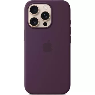 iPhone 16 Pro Max Silicone Case with MS - Plum iPhone 16 Pro Max Silicone Case with MS - Plum