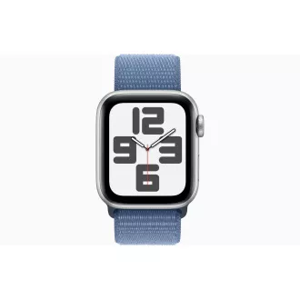Apple Watch SE/44mm/Silver/Šport Band/Winter Blue