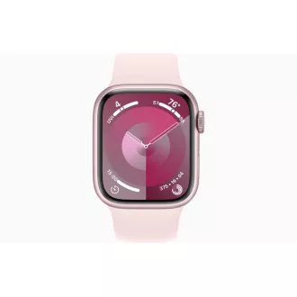 Apple Watch S9/45mm/Pink/Šport Band/Light Pink/-S/M