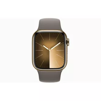 Apple Watch S9 Cell/41mm/Gold/Šport Band/Clay/-S/M