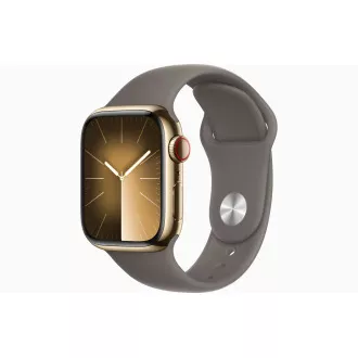 Apple Watch S9 Cell/41mm/Gold/Šport Band/Clay/-M/L