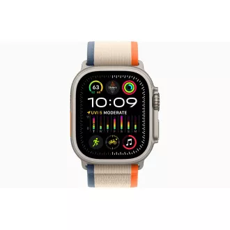 Apple Watch Ultra 2/49mm/Titan/Šport Band/Orange-Beige Trail/-M/L