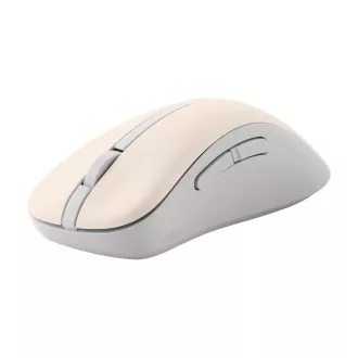 ASUS Wireless Mouse MD102/Kancelárska/Optická/Pre pravákov/1 600 DPI/USB+BT/Béžová