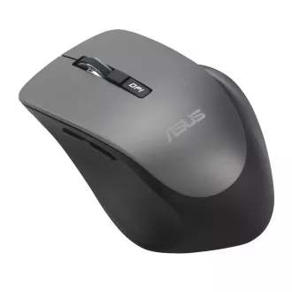 ASUS WT425/Ergonomická/Optická/Pre pravákov/1 600 DPI/Bezdrôtové USB/Šedá