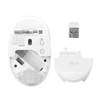 ASUS Fragrance Mouse MD101/Ergonomická/Optická/2 400 DPI/USB+BT/Biela