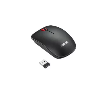 ASUS WT300/Cestovná/Optická/1 600 DPI/Bezdrôtová USB/Čierna-červená
