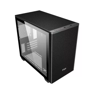 FSP CST360B/Micro Tower/Transpar./Čierna