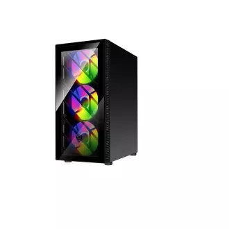 FSP CMT192/Midi Tower/Transpar./Čierna