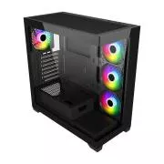 FSP M340-BA/Midi Tower/Transpar./Čierna