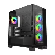 FSP M540-BA/Midi Tower/Transpar./Čierna