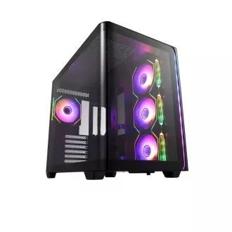 FSP M580-BA/Midi Tower/Transpar./Čierna