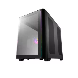 FSP M580-BA/Midi Tower/Transpar./Čierna
