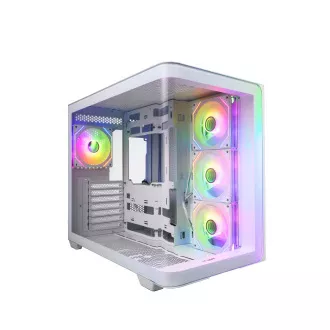FSP M580-WA/Midi Tower/Transpar./Biela