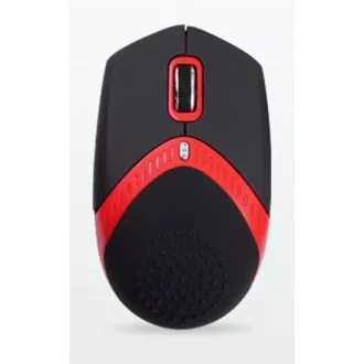 AMEI AM-M101R/Ergonomická/Optická/1 600 DPI/Drôtová USB/Čierna-červená