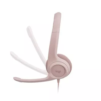 Náhl. sada Logitech Stereo USB Headset H390, ružová