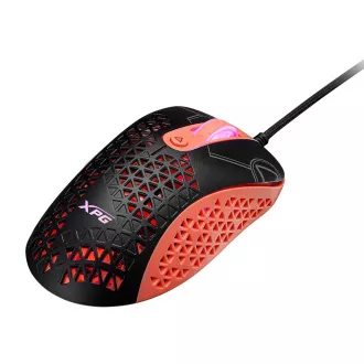 Adata XPG Slingshot Mera Edition/Herná/Optická/Pre pravákov/12 000 DPI/Drôtová USB/Čierna-oranžová