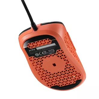 Adata XPG Slingshot Mera Edition/Herná/Optická/Pre pravákov/12 000 DPI/Drôtová USB/Čierna-oranžová