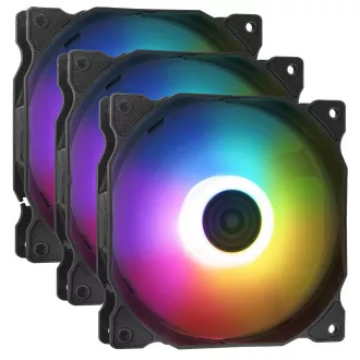 Adata XPG Vento 120mm fan ARGB čierny PWM 3 pack