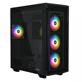 Adata XPG BATTLECRUISER II/Midi Tower/Transpar./Čierna