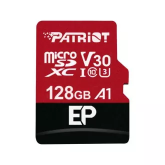 Patriot V30 A1/micro SDXC/128GB/100MBps/UHS-I U3/Class 10/+ Adaptér