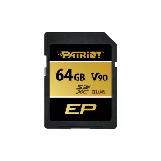 Patriot V90/SDXC/64GB/UHS-II U3/Class 10/+ Adaptér Patriot V90/SDXC/64GB/UHS-II U3/Class 10/+ Adaptér