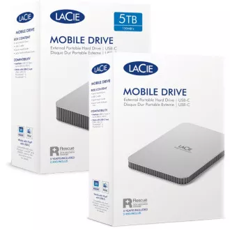LaCie Mobile/5TB/HDD/Externý/2.5"/SATA/Šedá/3R