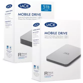 LaCie Mobile/5TB/HDD/Externý/2.5"/SATA/Šedá/3R