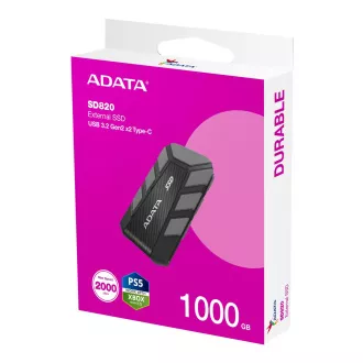 ADATA SD820/1TB/SSD/Externý/Sivá/5R