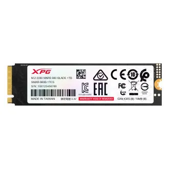 ADATA SSD 1TB XPG MARS 980 BLADE Gen5x4 ADATA SSD 1TB XPG MARS 980 BLADE Gen5x4