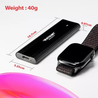 Patriot TRANSPORTER Lite/512GB/SSD/Externý/Čierna/3R