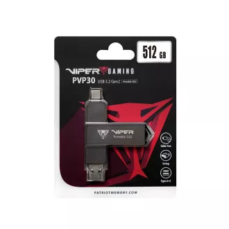 Patriot VIPER PVP30/512GB/SSD/Externý/Čierna/3R