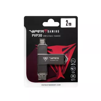 Patriot VIPER PVP30/2TB/SSD/Externý/Čierna/3R Patriot VIPER PVP30/2TB/SSD/Externý/Čierna/3R