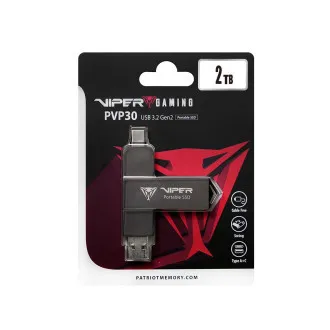 Patriot VIPER PVP30/2TB/SSD/Externý/Čierna/3R Patriot VIPER PVP30/2TB/SSD/Externý/Čierna/3R