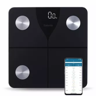 Salente SlimFit, múdra osobná diagnostická fitness váha, Bluetooth, čierna Salente SlimFit, múdra osobná diagnostická fitness váha, Bluetooth, čierna
