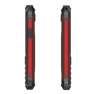 EVOLVEO StrongPhone W4, vodotesný odolný Dual SIM telefón, čierno-červená