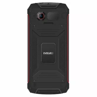 EVOLVEO StrongPhone W4, IP68 odolný Dual SIM telefón, 2,8" LCD, 2500mAh, Powerbanka, čierno-červený