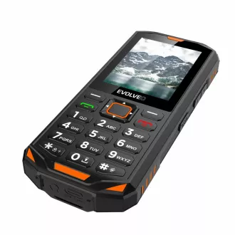 EVOLVEO StrongPhone X5, vodotesný odolný Dual SIM telefón, čierno-oranžová EVOLVEO StrongPhone X5, vodotesný odolný Dual SIM telefón, čierno-oranžová