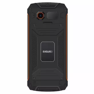 EVOLVEO StrongPhone Z6, IP68 odolný Dual SIM telefón, 2,8" LCD, 4000mAh, Powerbanka, čierno-oranžový