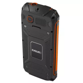 EVOLVEO StrongPhone Z6, IP68 odolný Dual SIM telefón, 2,8" LCD, 4000mAh, Powerbanka, čierno-oranžový