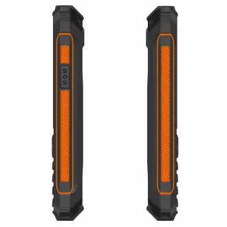EVOLVEO StrongPhone Z6, IP68 odolný Dual SIM telefón, 2,8" LCD, 4000mAh, Powerbanka, čierno-oranžový