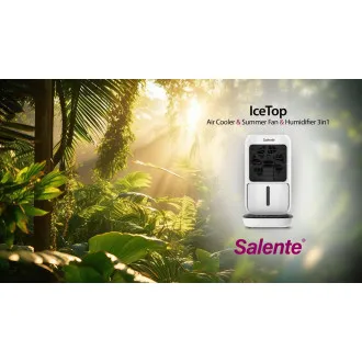 Salente IceTop, stolný ochladzovač & ventilátor & zvlhčovač vzduchu 3v1, biely