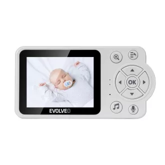 EVOLVEO Baby Monitor N3, detská videoopatrovateľka, ružová