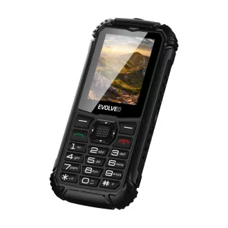 EVOLVEO StrongPhone Q1, IP68 odolný Dual SIM telefón, 2,4" LCD, 1800mAh, čierny