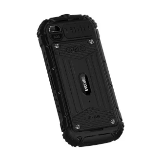 EVOLVEO StrongPhone Q1, IP68 odolný Dual SIM telefón, 2,4" LCD, 1800mAh, čierny