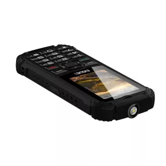 EVOLVEO StrongPhone Q1, IP68 odolný Dual SIM telefón, 2,4" LCD, 1800mAh, čierny